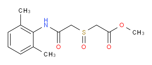 methyl 2-((2-((2,6-dimethylphenyl)amino)-2-oxoethyl)sulfinyl)acetate