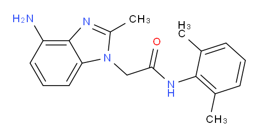 2-(4-amino-2-methyl-1H-benzo[d]imidazol-1-yl)-N-(2,6-dimethylphenyl)acetamide
