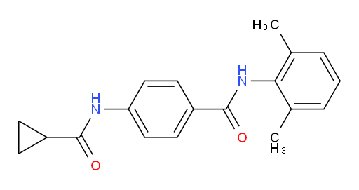4-(cyclopropanecarboxamido)-N-(2,6-dimethylphenyl)benzamide