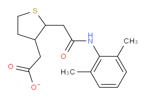 2-(2-(2-((2,6-dimethylphenyl)amino)-2-oxoethyl)tetrahydrothiophen-3-yl)acetate