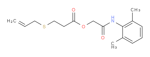 2-((2,6-dimethylphenyl)amino)-2-oxoethyl 3-(allylthio)propanoate