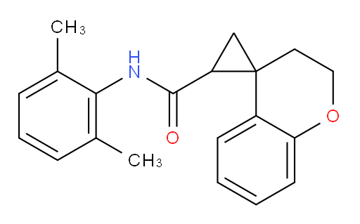 N-(2,6-dimethylphenyl)spiro[chroman-4,1'-cyclopropane]-2'-carboxamide