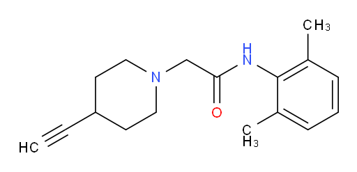N-(2,6-dimethylphenyl)-2-(4-ethynylpiperidin-1-yl)acetamide