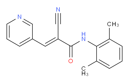 (E)-2-cyano-N-(2,6-dimethylphenyl)-3-(pyridin-3-yl)acrylamide