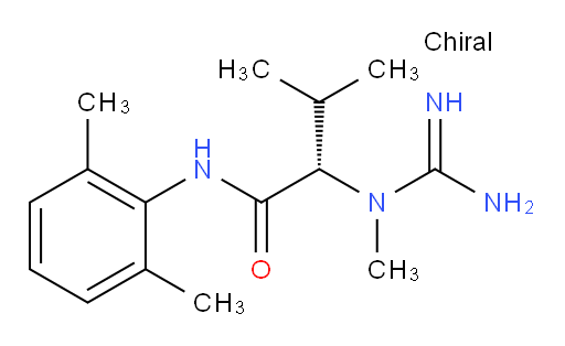 (S)-N-(2,6-dimethylphenyl)-3-methyl-2-(1-methylguanidino)butanamide