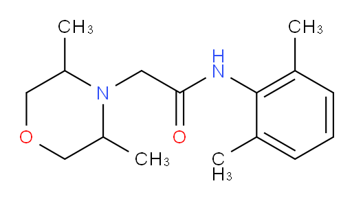 2-(3,5-dimethylmorpholino)-N-(2,6-dimethylphenyl)acetamide