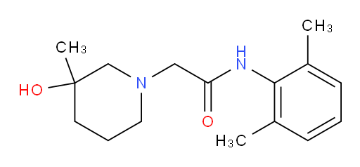 N-(2,6-dimethylphenyl)-2-(3-hydroxy-3-methylpiperidin-1-yl)acetamide