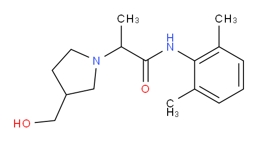 N-(2,6-dimethylphenyl)-2-(3-(hydroxymethyl)pyrrolidin-1-yl)propanamide