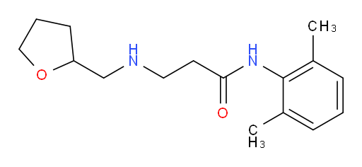 N-(2,6-dimethylphenyl)-3-(((tetrahydrofuran-2-yl)methyl)amino)propanamide