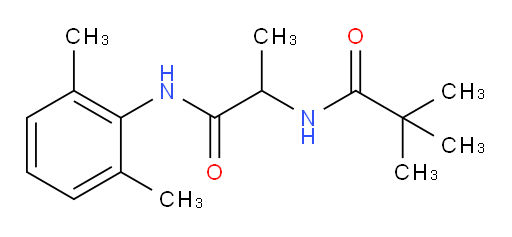 N-(1-((2,6-dimethylphenyl)amino)-1-oxopropan-2-yl)pivalamide