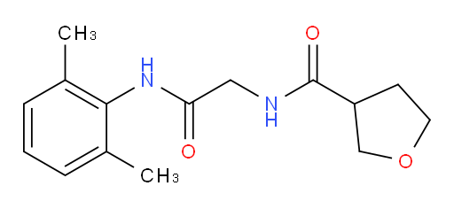 N-(2-((2,6-dimethylphenyl)amino)-2-oxoethyl)tetrahydrofuran-3-carboxamide