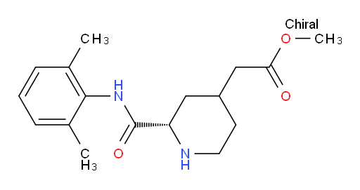 methyl 2-((2S)-2-((2,6-dimethylphenyl)carbamoyl)piperidin-4-yl)acetate