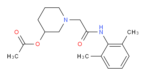 1-(2-((2,6-dimethylphenyl)amino)-2-oxoethyl)piperidin-3-yl acetate