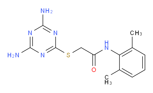 2-((4,6-diamino-1,3,5-triazin-2-yl)thio)-N-(2,6-dimethylphenyl)acetamide