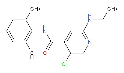 5-chloro-N-(2,6-dimethylphenyl)-2-(ethylamino)isonicotinamide