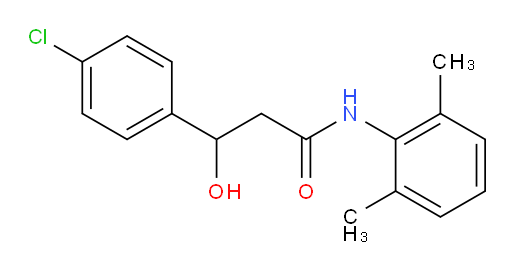 3-(4-chlorophenyl)-N-(2,6-dimethylphenyl)-3-hydroxypropanamide