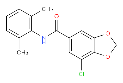 7-chloro-N-(2,6-dimethylphenyl)benzo[d][1,3]dioxole-5-carboxamide
