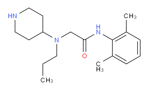 N-(2,6-dimethylphenyl)-2-(piperidin-4-yl(propyl)amino)acetamide