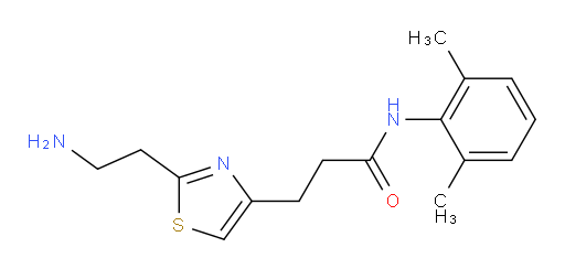 3-(2-(2-aminoethyl)thiazol-4-yl)-N-(2,6-dimethylphenyl)propanamide