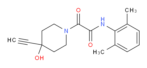 N-(2,6-dimethylphenyl)-2-(4-ethynyl-4-hydroxypiperidin-1-yl)-2-oxoacetamide