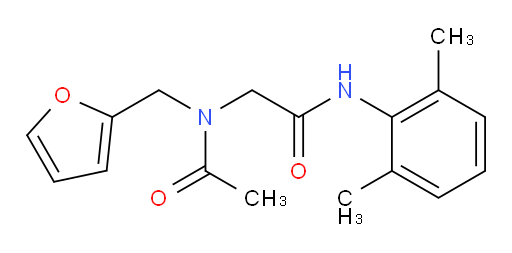 N-(2,6-dimethylphenyl)-2-(N-(furan-2-ylmethyl)acetamido)acetamide