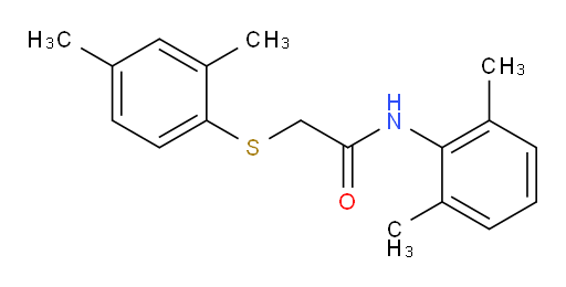 N-(2,6-dimethylphenyl)-2-((2,4-dimethylphenyl)thio)acetamide