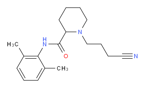 1-(3-cyanopropyl)-N-(2,6-dimethylphenyl)piperidine-2-carboxamide