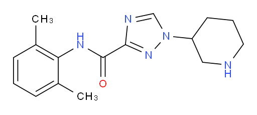 N-(2,6-dimethylphenyl)-1-(piperidin-3-yl)-1H-1,2,4-triazole-3-carboxamide