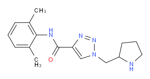 N-(2,6-dimethylphenyl)-1-(pyrrolidin-2-ylmethyl)-1H-1,2,3-triazole-4-carboxamide