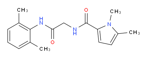 N-(2-((2,6-dimethylphenyl)amino)-2-oxoethyl)-1,5-dimethyl-1H-pyrrole-2-carboxamide
