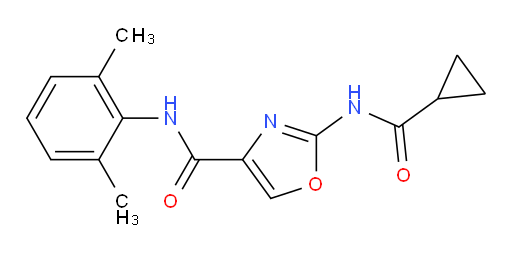 2-(cyclopropanecarboxamido)-N-(2,6-dimethylphenyl)oxazole-4-carboxamide