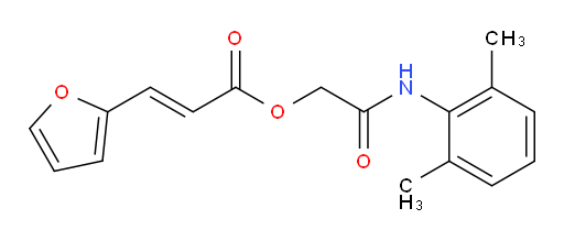 (E)-2-((2,6-dimethylphenyl)amino)-2-oxoethyl 3-(furan-2-yl)acrylate