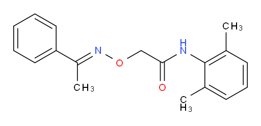 (E)-N-(2,6-dimethylphenyl)-2-(((1-phenylethylidene)amino)oxy)acetamide