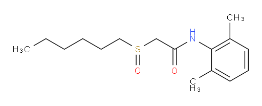 N-(2,6-dimethylphenyl)-2-(hexylsulfinyl)acetamide