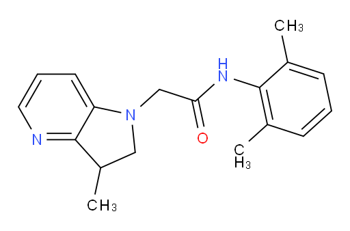 N-(2,6-dimethylphenyl)-2-(3-methyl-2,3-dihydro-1H-pyrrolo[3,2-b]pyridin-1-yl)acetamide