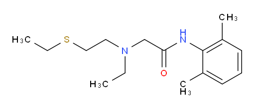 N-(2,6-dimethylphenyl)-2-(ethyl(2-(ethylthio)ethyl)amino)acetamide