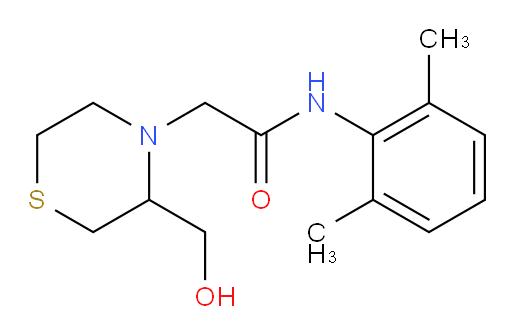 N-(2,6-dimethylphenyl)-2-(3-(hydroxymethyl)thiomorpholino)acetamide