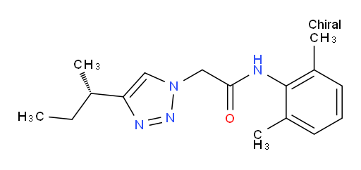 (S)-2-(4-(sec-butyl)-1H-1,2,3-triazol-1-yl)-N-(2,6-dimethylphenyl)acetamide
