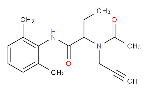 N-(2,6-dimethylphenyl)-2-(N-(prop-2-yn-1-yl)acetamido)butanamide