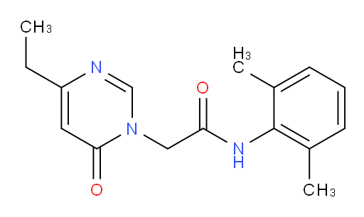 N-(2,6-dimethylphenyl)-2-(4-ethyl-6-oxopyrimidin-1(6H)-yl)acetamide