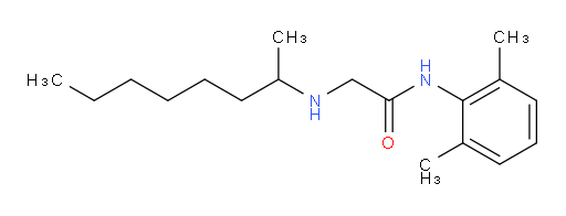 N-(2,6-dimethylphenyl)-2-(octan-2-ylamino)acetamide