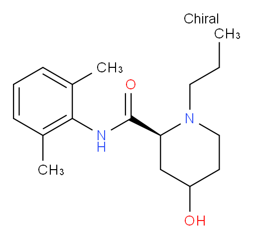 (2S)-N-(2,6-dimethylphenyl)-4-hydroxy-1-propylpiperidine-2-carboxamide
