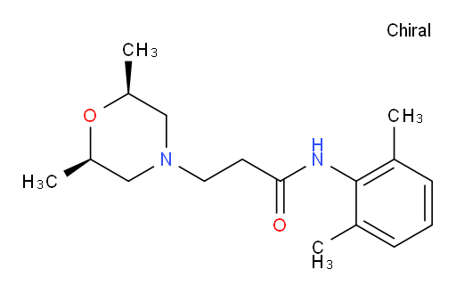 3-((2R,6S)-2,6-dimethylmorpholino)-N-(2,6-dimethylphenyl)propanamide