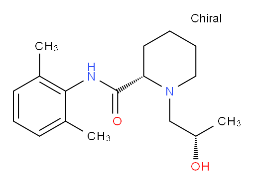 (S)-N-(2,6-dimethylphenyl)-1-((S)-2-hydroxypropyl)piperidine-2-carboxamide