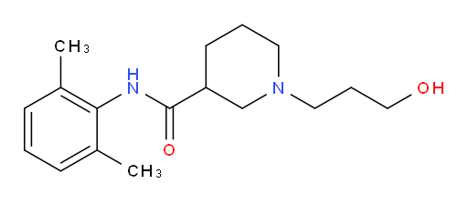 N-(2,6-dimethylphenyl)-1-(3-hydroxypropyl)piperidine-3-carboxamide