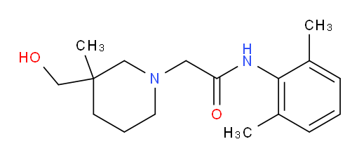 N-(2,6-dimethylphenyl)-2-(3-(hydroxymethyl)-3-methylpiperidin-1-yl)acetamide