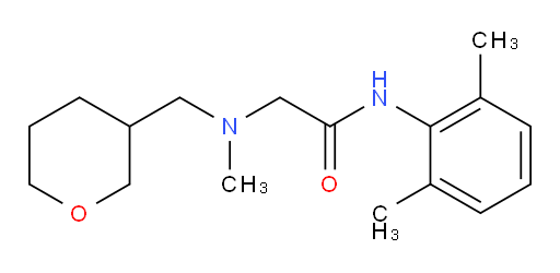 N-(2,6-dimethylphenyl)-2-(methyl((tetrahydro-2H-pyran-3-yl)methyl)amino)acetamide