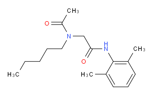 N-(2,6-dimethylphenyl)-2-(N-pentylacetamido)acetamide