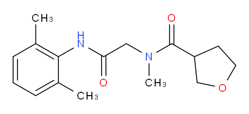 N-(2-((2,6-dimethylphenyl)amino)-2-oxoethyl)-N-methyltetrahydrofuran-3-carboxamide