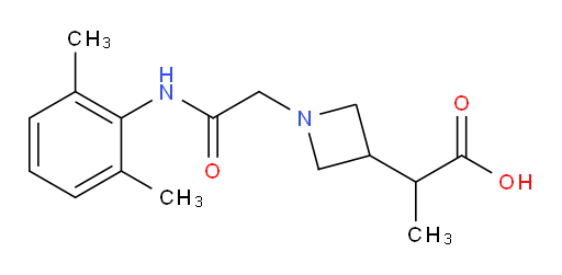 2-(1-(2-((2,6-dimethylphenyl)amino)-2-oxoethyl)azetidin-3-yl)propanoic acid
